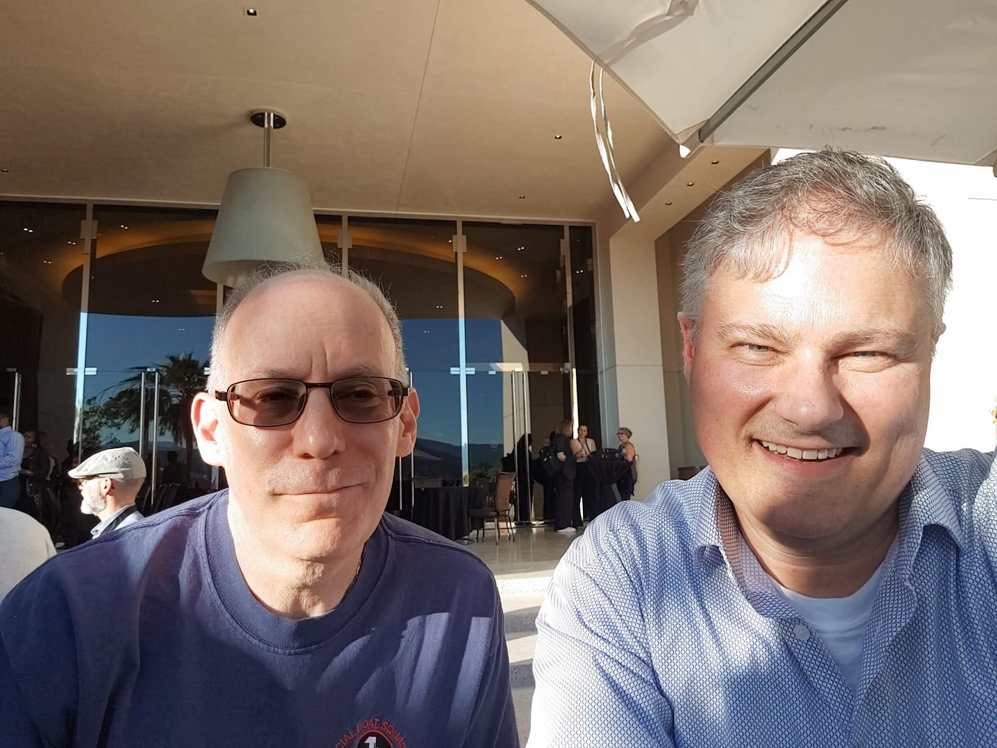 Neil & Glenn at an analytics conference